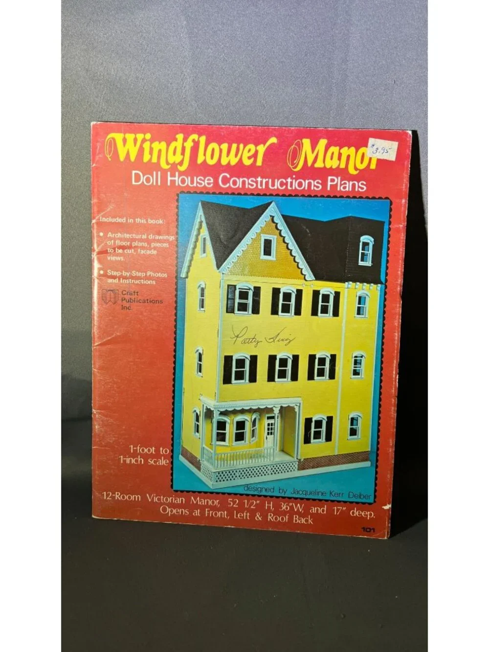 Windflower Manor Dollhouse Construction Plans 1976 Victorian Style